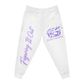 Fighting Fear Purple Script Athletic Joggers
